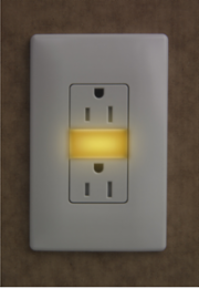 radiant® 15A Tamper-Resistant Outlet with Amber LED Night Light
