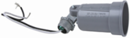 Diecast Outdoor Lampholder 1/2 Inch Threaded Outlet, Gray, Corrosion-Resistant