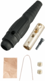 Series 18 In-Line Connectors, 6.8 Inch Length, Black, Accepts #6-4/0 Size Wire