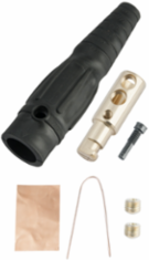 Series 18 In-Line Connector, Black, 6.875 Inch, for #6-4/0 Size Wire