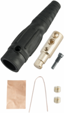 Series 18 In-Line Connectors, 6.875 Inch Length, Male, Accepts #6-4/0 Wire