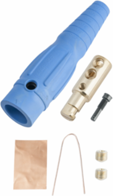 Series 18 In-Line Connector, Blue, 6.875 Inch Length, Wire Range #6 to 4/0