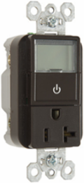 20A 125V Heavy Duty Timer Receptacle, 1.73 Inch Width, Brown