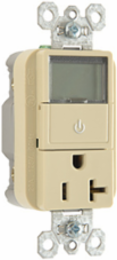 20A 125V Heavy Duty Spec Grade Plug Load Timer Receptacle, 1.25 Inch Depth, 2.68 Inch Height, 1.73 Inch Width