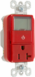 20 Amp 125 Volt Heavy Duty Red Plug Load Timer Receptacle