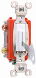 Heavy Duty 2-Pole Lock Switch, 20A 120/277V, Gray, 1.25 Inch Width