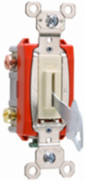 Industrial Extra Heavy Duty Lock Switch 3-Way, 20A 120/277V, Ivory