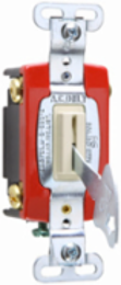 Industrial Extra Heavy Duty Lock Switch 20A 120/277V, Light Almond
