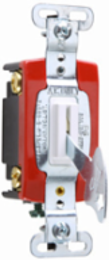Heavy Duty 4-Way Lock Switch 20A 120/277V, White, Matte Finish