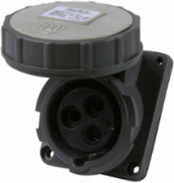 Watertight Pin & Sleeve Receptacle 20A 277V, 3.4 Inch Height, 2.85 Inch Width