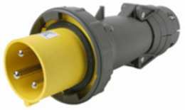 Watertight 60A 125V Pin & Sleeve Plug, 10 Inch Length, 4.5 Inch Width