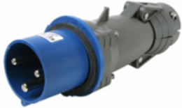 Pin & Sleeve Splashproof Plug 60 Amp 250 Volt, Gray, 10 Inch Length