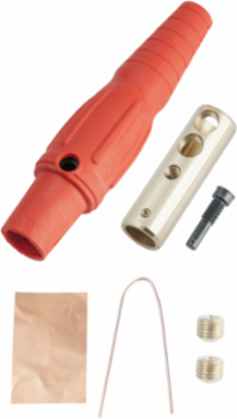 400A 600V Series 16 In-Line Connector, 2/0 - 4/0 Cable Size, Orange