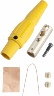 Series 16 Yellow In-Line Connector, 400A 600V, 2/0 - 4/0 Inch Cable Size