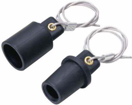 Series 16 Protective Caps and Adapters, Black Color, Durable Design