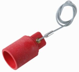 Series 16 Protective Caps with Lanyard, Brown, Durable Material