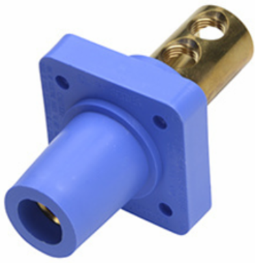 400A 600V Panel Mount with Heavy-Duty Brass Contacts, Blue