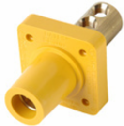 Series 16 Yellow Panel Mount, 400A 600V, Heavy-duty Brass Contacts