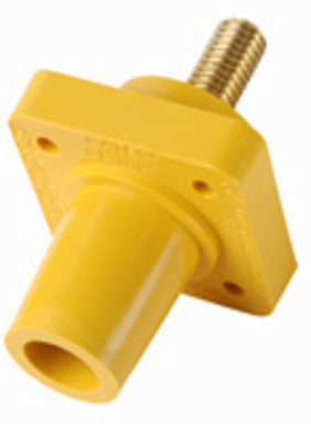 Series 16 Panel Mount, 400A 600V, Yellow, Nylon Housing