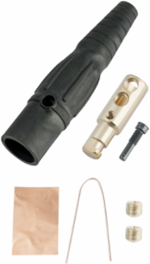 Series 16 Male Cam Type Plug, 400A 600V, 6.875 Inch Length