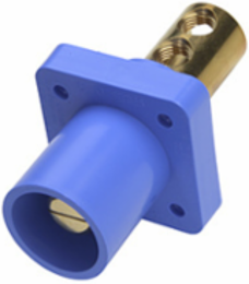 Male Cam Panel Mount, 400A 600V, Blue Nylon Housing