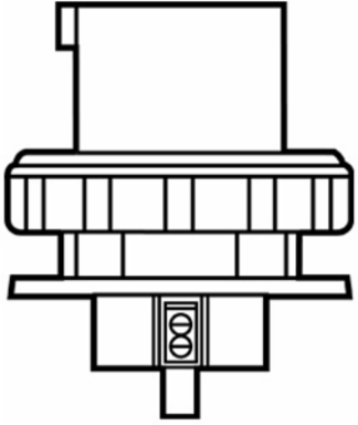 Watertight Pin & Sleeve Inlet 100A 3ø 600V, 5.71 Inch Length, Gray