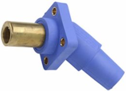 Series 16 45 Blue Double Set Screw Panel Mount, 2.25 Inch Width