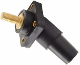 45 Red Double Set Screw Panel Mount Female, 2.25 Inch Width, UL & CSA Listed