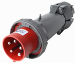 Watertight Pin & Sleeve Plug 100A 4-Pole 277/480V 5.2 Inch