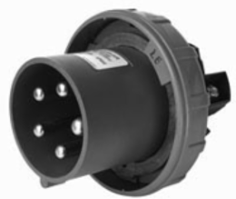 Pin & Sleeve Watertight 20A Replacement Plug Body, 5-Wire 120/208V, 3.4 Inch Width