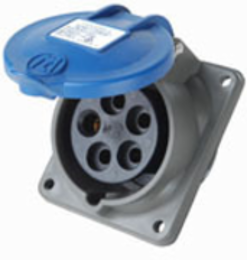 Pin & Sleeve Splashproof Receptacle 20A 3ØY 120/208V, 2.5 Inch Width