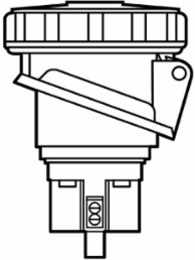Watertight Pin & Sleeve Receptacle 30A 4-Pole 277/480V 4.65 Inch Length