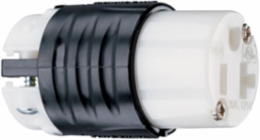 20A 125V Extra-Hard Use Straight Blade Connector, Black, 2.638 Inch Length