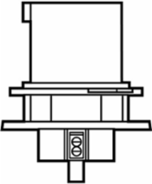 Splashproof 60A Pin & Sleeve Inlet, 3 Phase 277/480V, 4-1/4 Inch Length
