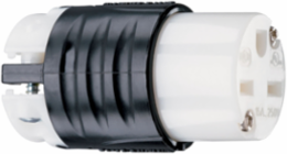 15A 250V Spec-Grade Connector, Black, 1.752 Inch Length, 2-Pole 3-Wire