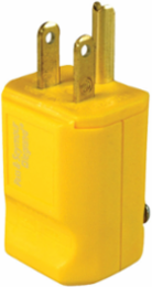 MaxGrip M3 Plug, Yellow, 2-Pole 3-Wire, 15A 125V, 1.34 Inch Wide, 1.83 Inch High