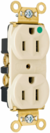Heavy-Duty Hospital-Grade Duplex Receptacle 15A 125V, Light Almond