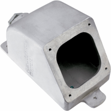 Watertight 100A Metal Back Box, 1-1/2 Inch Hub, 6.25 Inch Width, Gray