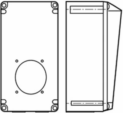 Watertight Pin & Sleeve Back Box 20A, 3/4 Inch Knockout, 2.31 Inch Width