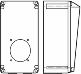 Watertight Pin & Sleeve Back Box 20A, 3/4 Inch Knockout, 2.31 Inch Width