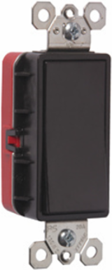 PlugTail® 15A Single Pole Decorator Switch, Brown, Matte Finish