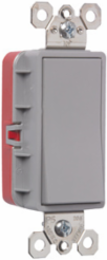 PlugTail Single Pole 20A Gray Decorator Switch with Matte Finish