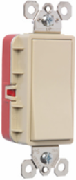 Single Pole 20A Decorator Switch, Ivory, cULus Listed