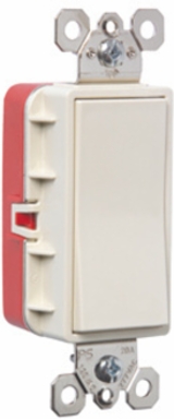 PlugTail® Single Pole 20A Switch, Light Almond, cULus Listed