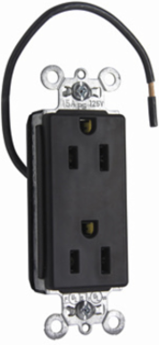 PlugTail® Receptacle, 15A, 125V, 1.5 Inch Width, Brown