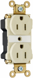 PlugTail® Industrial Extra Heavy Duty Receptacle, 15A 125V, Ivory, 1.625 Inch Width