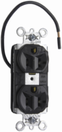 PlugTail® Split Circuit Receptacle 20A 125V Brown 1.322 Inch Width