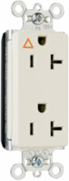 PlugTail Isolated Ground Receptacle, 20A, 125V, Ivory, 1.5 Inch Width