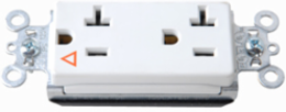 Isolated Ground Decorator Receptacle, 20A, 125V, 1.5 Inch Width, White