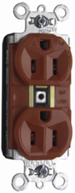 PlugTail Isolated Ground Receptacle, 15A 125V, Red, 2.75 Inch Height